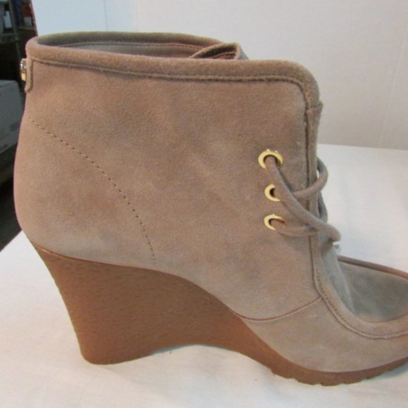 Michael Kors Rory Wedge Suede Bootie - Picture 7 of 11